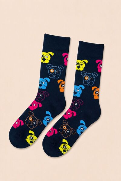 Ka Art Gallery Colorful Dog Patterned Unisex Socks 🐶 💙