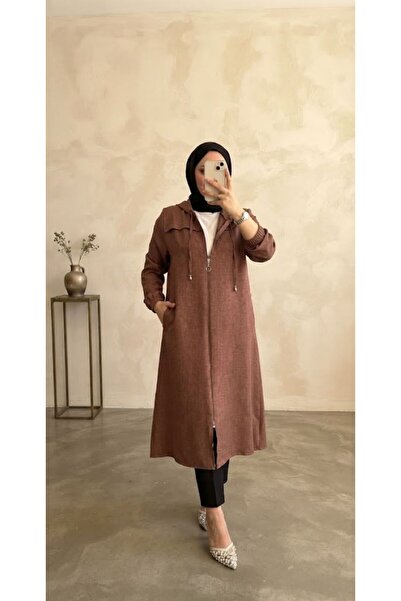modapark.ist Women's Zippered Linen Wear-And-Go Cap