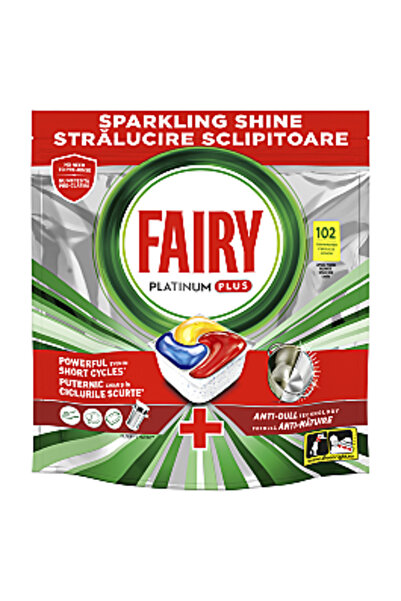 Fairy Capsule pentru mașina de spălat vase Platinum Plus Anti-întuneric, 102 ...