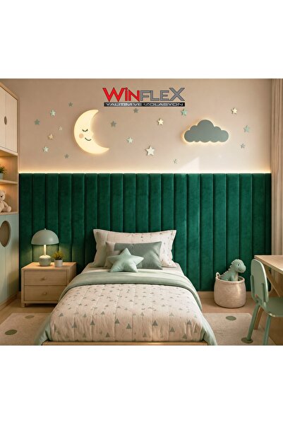 WİNFLEX Dikey Akustik Kumaş Duvar Paneli (15x100 cm - 12'li Set)