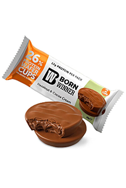 Born Winner BW Protein Crunchy Cups cu Cremă de Alune 2 x 25 g