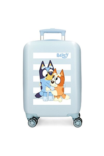bluey Troler copii Sisters ABS, valiza mica 4 roti, albastru deschis, 33x50x2...