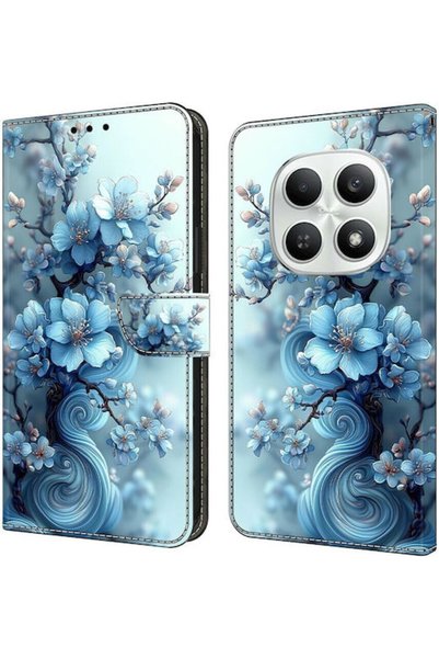 OEM Έγχρωμο Σχέδιο Πορτοφόλι Μπλε (Redmi Note 15)