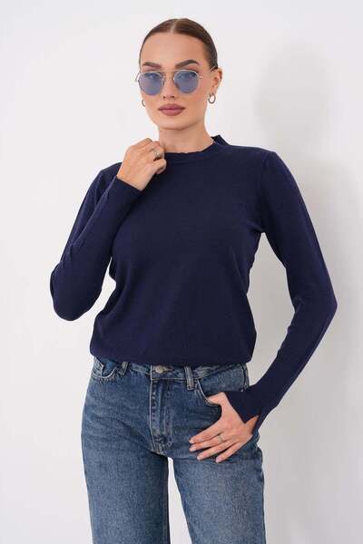 DazzUp Women's Cuff Slit Detailed Knitwear
