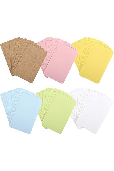 NALACAL Blank Kraft Paper Card, 600 Pcs Words Message Notes Paper Card, Busin...