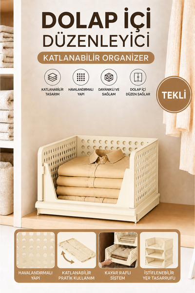 Funny Life Organizator pentru dulap - Raft glisant pliabil, organizator de ha...