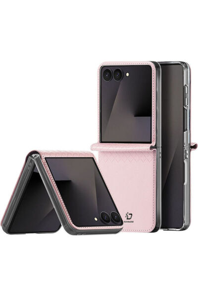 Dux Ducis Bril Book Δερμάτινη Ροζ (Galaxy Z Flip8)