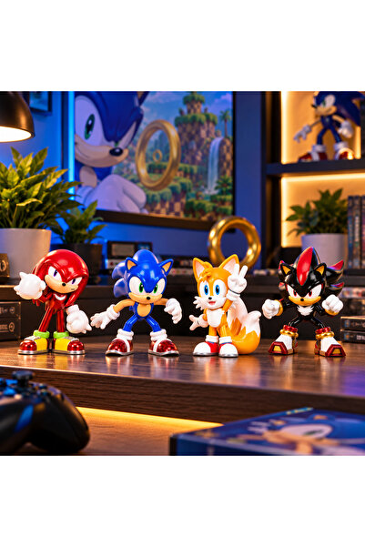 Cici Oyuncak Sonic Metalfigs 4’lü Die-Cast Metal Figür Seti – Sonic, Knuckles...