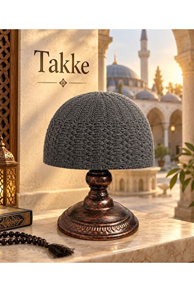 Takke ® Dergah Örgü Erkek Namaz Takkesi
