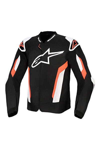 Alpinestars T-GP Air Korumalı Motosiklet Montu Siyah Beyaz Kırmızı