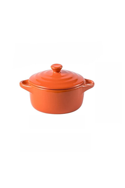 Generic Brand Veselă , bol , vas cu două mânere , bol ceramic , mic , portocaliu