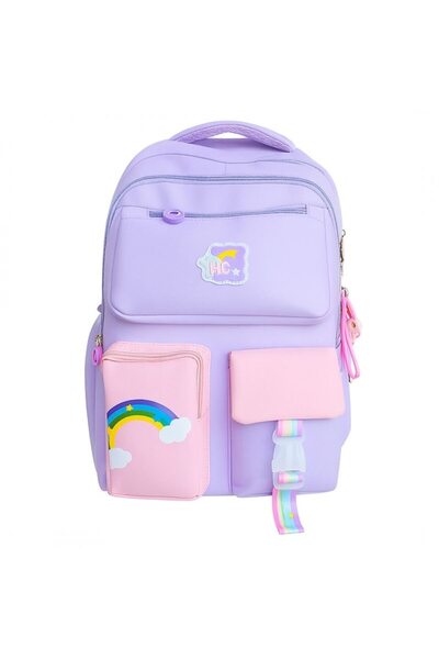 Rainbow Rucsac impermeabil pentru copii, 35L, cu breloc, 2 compartimente, spa...