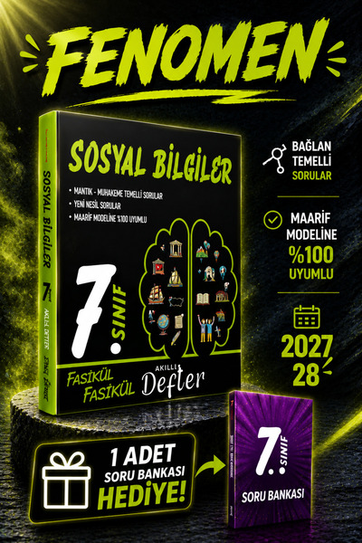 Fenomen Yayıncılık Yargı Ders arkadaşım 7 sınıf sosyal bilgiler fasikül fasik...