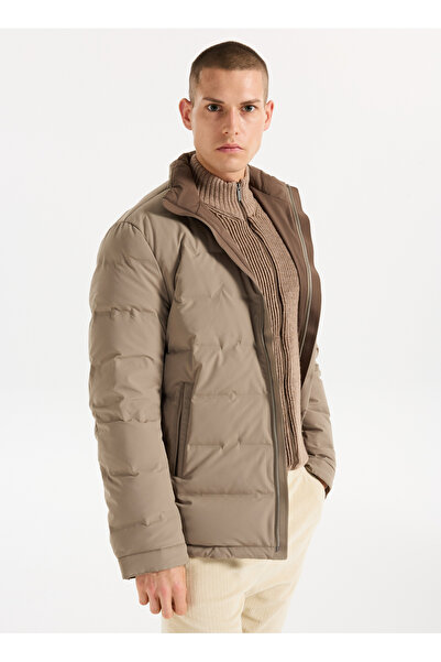 JEEP Mink Men's Relaxed Quilted Jacket J5WM-MNT7880