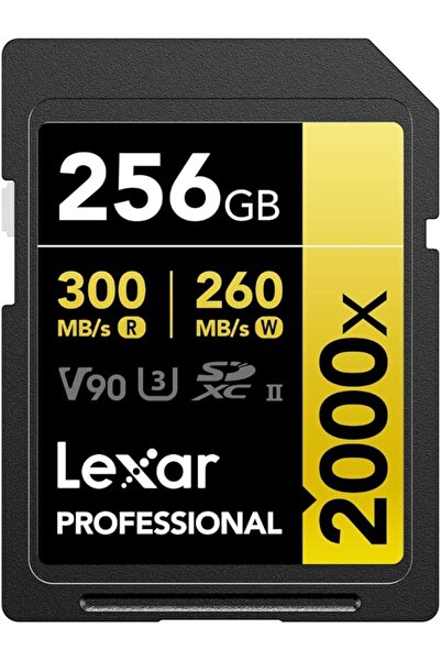 Lexar Media Lexar Professional 2000x SDHC SDXC UHS II Cards, Black and Yellow...