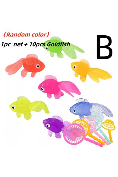 Choice 1Set Fish B 6/10/20Pcs Cute Rubber Goldfish Bath Toys for Toddlers Kid...