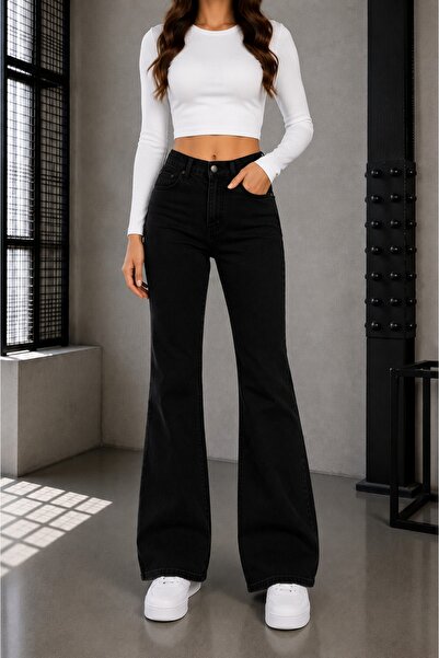DRC trend Neex Jeans Spanish Jeans High Waist Colorfast Black Spanish Jeans (...