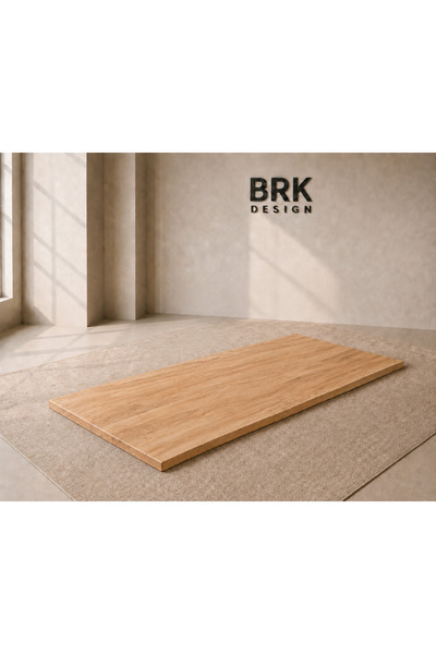 BRK Design Kare Kenar Doğal Çam Masa Tablası 100x200_TAB4-09