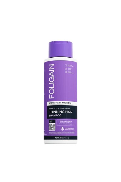 FOLIGAIN Șampon cu acțiune triplă pentru păr rar, Femei, 2% Trioxidil, 473ml