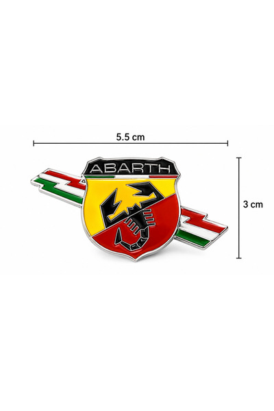 KOTO Abarth Emblem Badge Sticker Badge Adhesive Metal