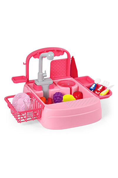 GALTOYS Gal Toys Pilli Mutfak Lavabosu Pembe