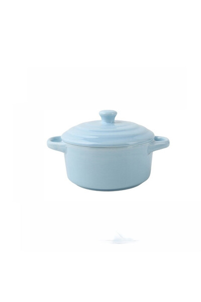 Generic Brand Veselă , bol , vas cu două mânere , bol ceramic , mare , albast...