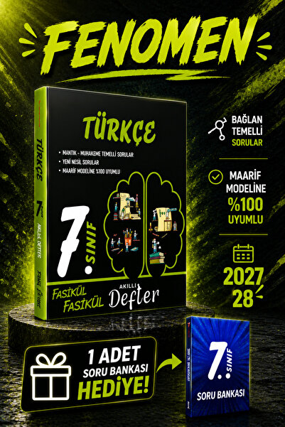 Fenomen Yayıncılık Yargı Ders arkadaşım 7 sınıf Türkçe fasikül fasikül akıllı...