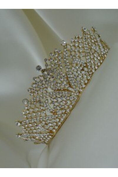 Stoneage Wedding Engagement Chinese Bridal Crown - White -