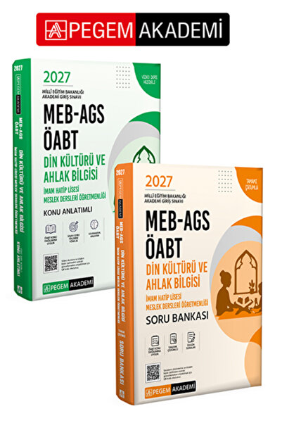 Pegem Akademi Yayıncılık PEGEM AKADEMİ 2027 MEB-AGS ÖABT Din Kültürü ve Ahlak...