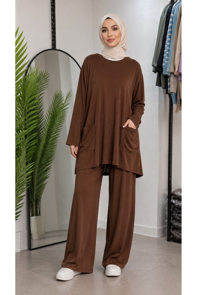 ÖZNE BUTİK Pocket Detailed Combed Cotton Suit