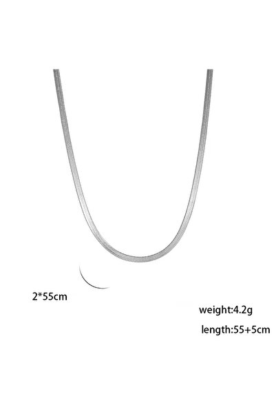 Peach Jewelry Αλυσίδα Κολιέ Ανοξείδωτο Ατσάλι 304 55+5εκ. 2χιλ.