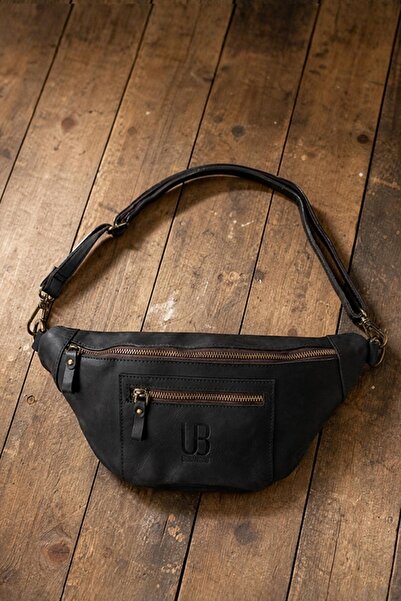 Urban Bag Η τσάντα ώμου The Street από γνήσιο δέρμα – Μαύρη