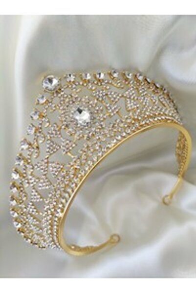 Stoneage Wedding Engagement Chinese Bridal Crown - White -