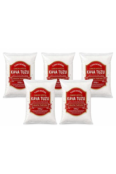 ARASTA TUZCUSU ORJİNAL ÇANKIRI KRİSTAL KAYA TUZU TAŞ DEĞİRMENDE ÖĞÜTÜLMÜŞ 5 KG