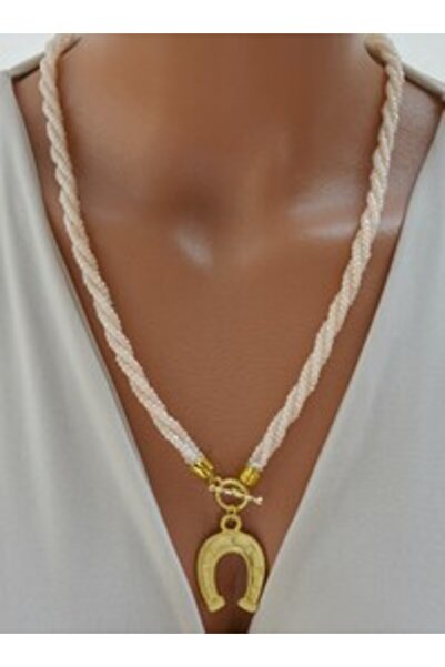 Stoneage Bead pearl necklace - multicolored -