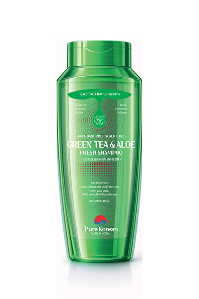PURE KOREAN Green Tea & Aloe Fresh Shampoo