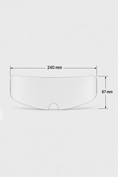 omilife Şeffaf Motosiklet Kask Vizör Buğu Önleyici Film Yağmur Kaydırıcı Pinlock Tipi Koruyucu Lens