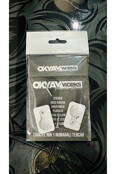 OkyayWorks Gizli Araba Motor Geçme Plakalık Beyaz