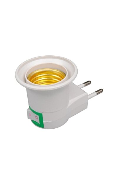 dalimag E27 night light socket, with plug for socket, ON/OFF switch, L-shaped...