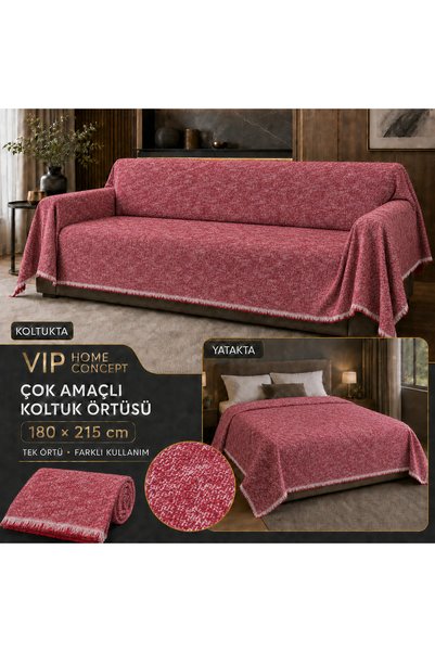 Vip Home Concept Market Ürünleri Bedspread 180 X 215 cm Tufted Woven Multi-Purpose Coverlet and Sofa Cover