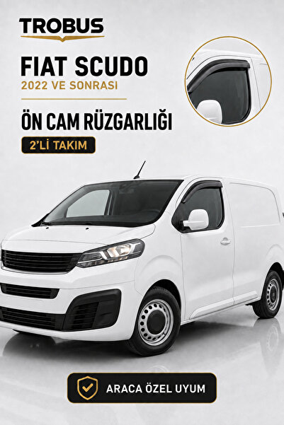 TROBUS Fiat Scudo L3 Boy 2022 ve Sonrası Ön Cam Rüzgarlığı 2'li Takım