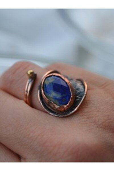 Stoneage Lapis Stone Design Ring
