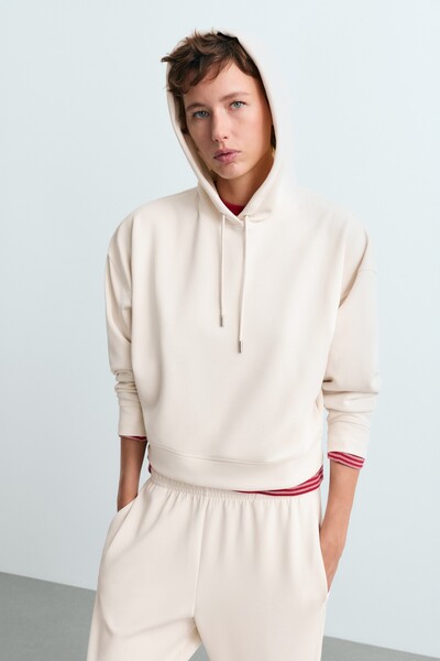 Oysho Brushed modal içeren boxy sweatshirt