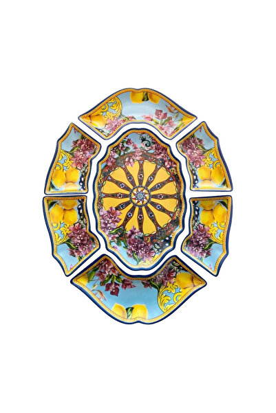 Lucky Art طقم مقبلات سولاير ميلامين 7 قطع