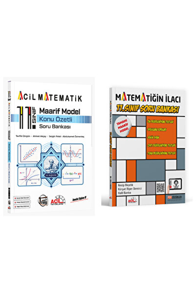 Acil Yayınları Acil 11. Sınıf Maarif Matematik KASB ve Matematiğin İlacı Soru...