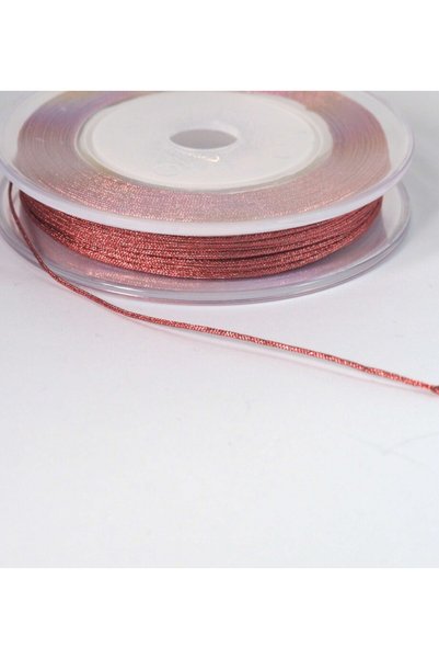 NO BRAND Κορδόνι Lurex μεταλλικό καίγεται κατάλληλο για πλέξιμο μακραμέ 1mm/κ...