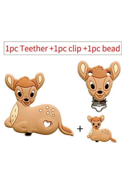 Choice 3pcs 33 3pcs/set Silicone Cartoon Teether Nipple Clip Beads DIY Pacifi...