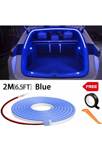 Choice 2M Blue Set Car High Brightness Trunk Lighting Ambient Light Interior ...