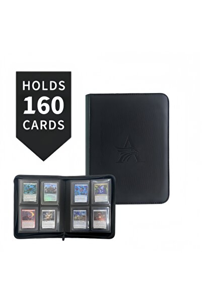 Choice black TopLoader 4-Pocket Card Binder (160 Cards) – Black/ Industrial-s...
