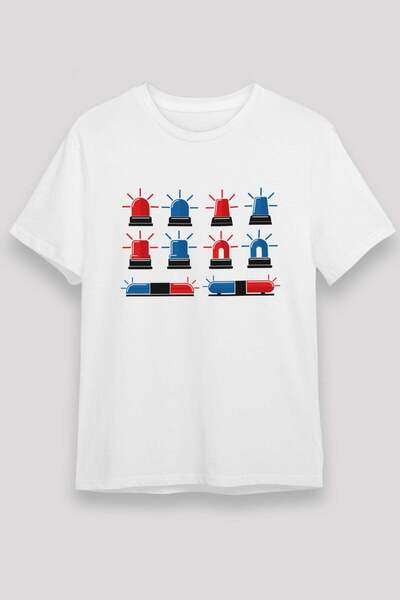 Darkhane Police White Unisex T-Shirt T-Shirt